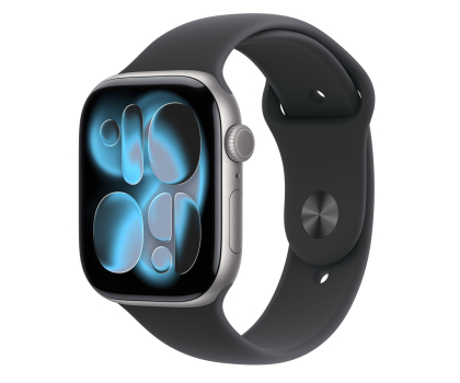 Smartwatch Apple Watch 11 46/Szare Aluminum/Czarny Pasek S/M GPS